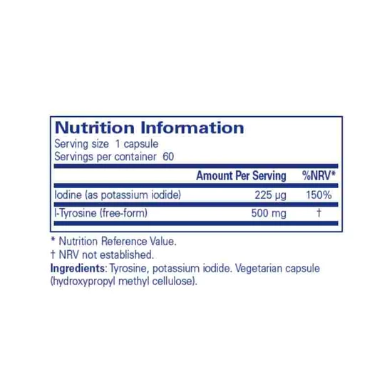 Pure Encapsulations Iodine & Tyrosine Capsules 60 Capsules