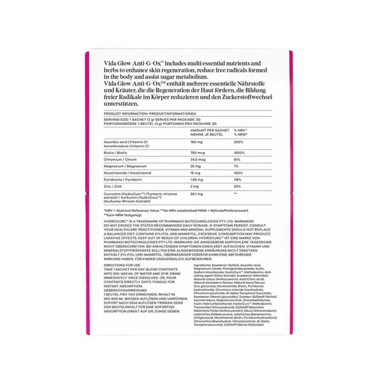 Vida Glow Anti-G-Ox Berry Starter Pack 14 x 2g