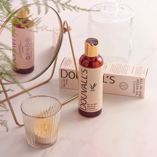 Douvall's Luxury Argan Gift Set Containing 150ml Argan Cleanser & 50ml Organic First Cold Pressed Argan Oil