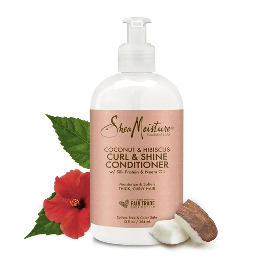 Shea Moisture Coconut & Hibiscus Curl & Shine Conditioner 384ml