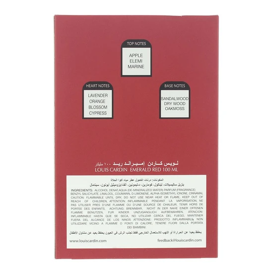 Louis Cardin Emerald Exclusif Red Eau De Parfum 100ml