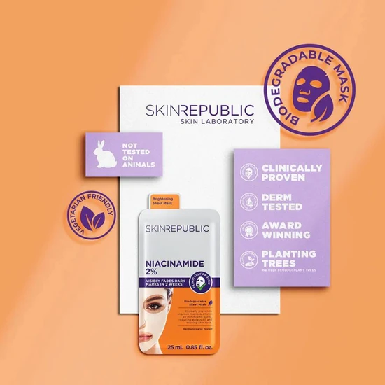 Skin Republic Niacinamide 2% Face Sheet Mask 25ml