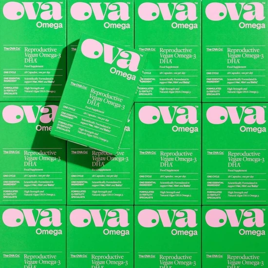 OVA OVAOmega Reproductive Vegan Omega-3 DHA Capsules 28 Capsules