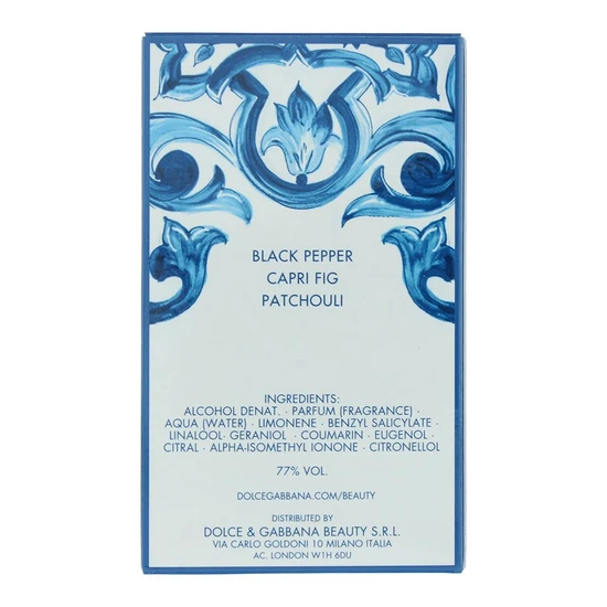 Dolce & Gabbana Light Blue Capri In Love Pour Homme Eau De Parfum 50ml