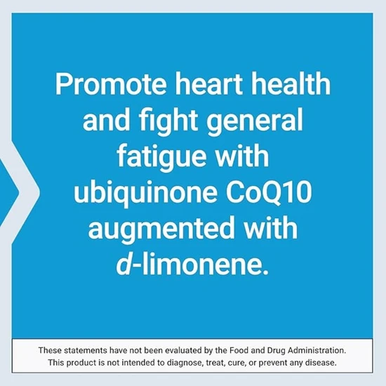 Life Extension Super-Absorbable CoQ10 Ubiquinone With d-Limonene 100mg Softgels 60 Softgels