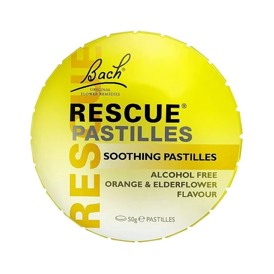 Bach Rescue Pastilles Orange & Elderflower 50g