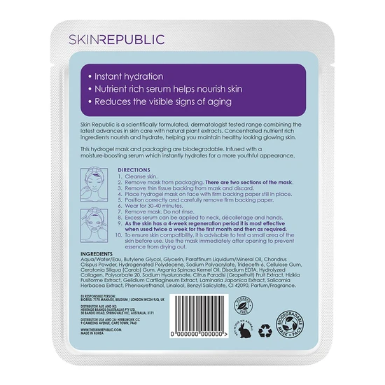 Skin Republic Collagen Hydrogel Mask 25g