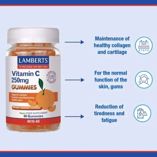 Lamberts Vitamin C 250mg Gummies 60 Gummies