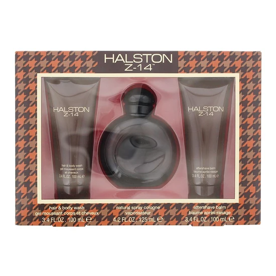 Halston Z-14 Gift Set 125ml EDC, 100ml Aftershave Balm & 100ml Body Wash
