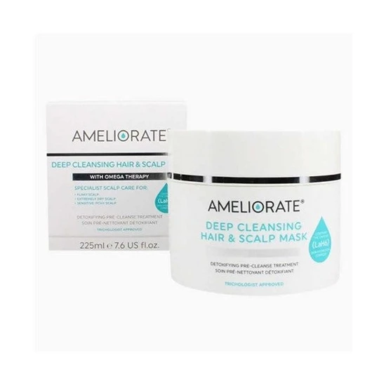 AMELIORATE Deep Cleansing Hair & Scalp Mask With Omega Therapy 225ml
