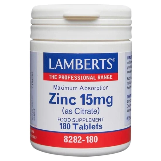 Lamberts Zinc 15mg Tablets 180 Tablets