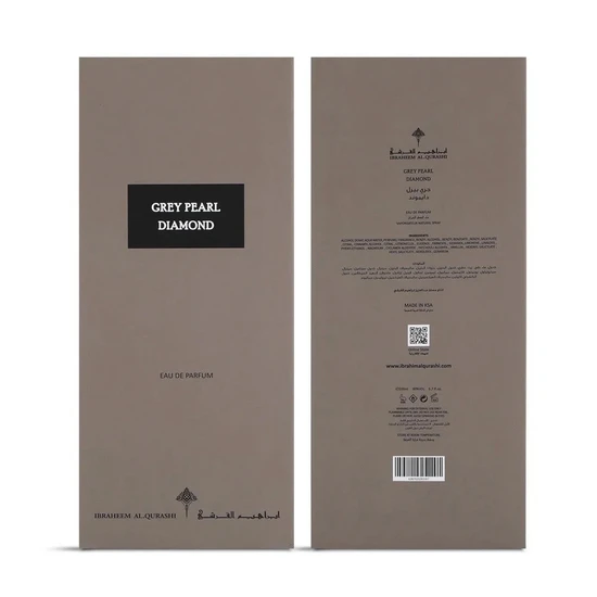 Ibrahim Al Qurashi Grey Pearl Diamond Eau De Parfum 150ml
