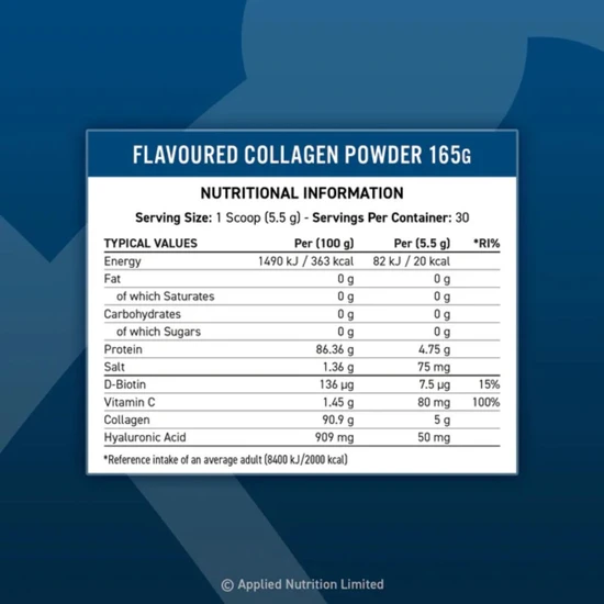 Applied Nutrition Collagen Powder Strawberry & Raspberry 165g