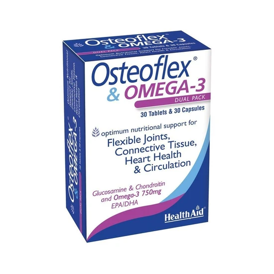 Health Aid Osteoflex & Omega-3 Capsules 60 Capsules