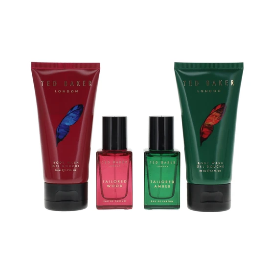 Ted Baker Tailored Collection Gift Set 2x 15ml EDP + 2x 50ml Body Wash