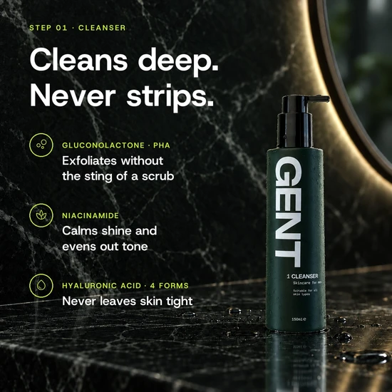 Gent Skincare Men's Face Cleanser