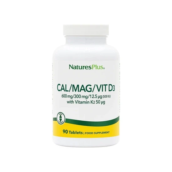 Nature's Plus Cal/Mag With D3/K2 Tablets 90 Tablets
