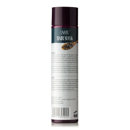 AHU Red Onion & Rosemary Hair Mask 300ml