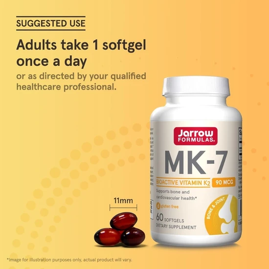 Jarrow Formulas Vitamin K2 MK7 90mcg Softgels 60 Softgels