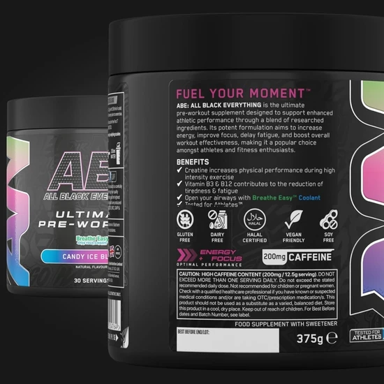 Applied Nutrition All Black Everything Candy Ice Blast 375g