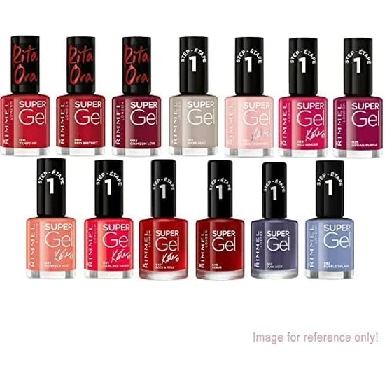 Rimmel Super Gel Nail Polish Assorted Set Of 10