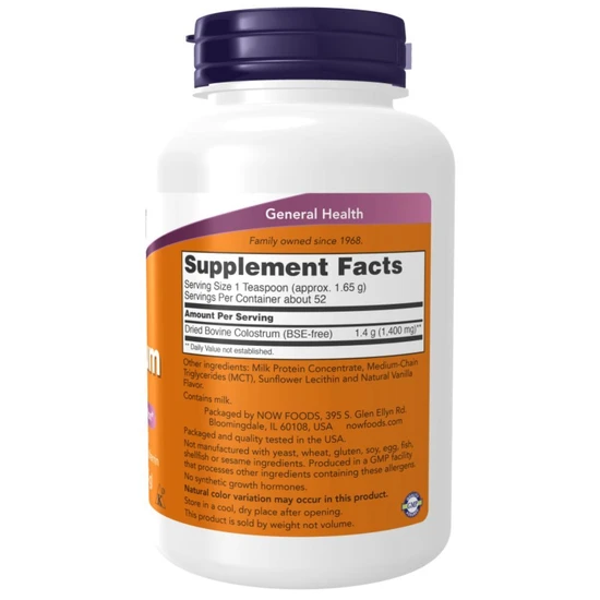 NOW Foods Colostrum Powder 85g