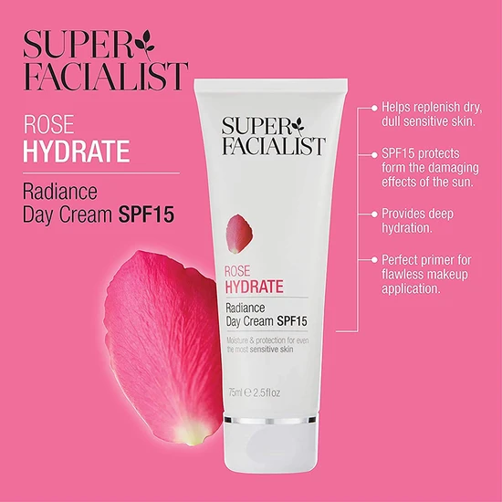 Super Facialist Rose Hydrate Radiance Day Cream SPF 15 75ml