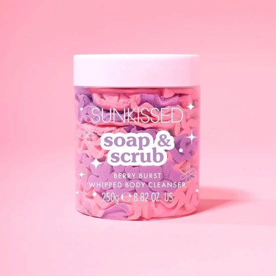 Sunkissed Soap & Scrub Berry Burst Whipped Body Cleanser 250g