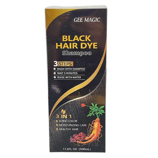 Paks Gee Magic Black Hair Dye Shampoo 30mlx10Pcs