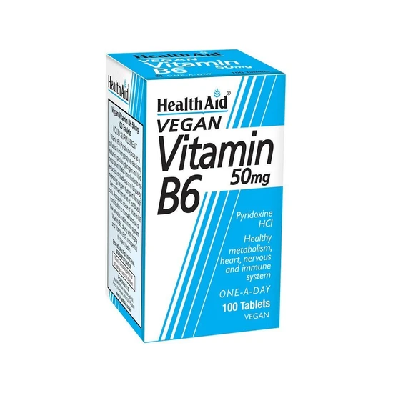 Health Aid Vitamin B6 50mg Tablets 100 Tablets