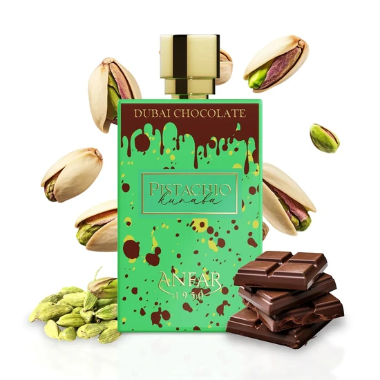 Anfar 1950 Pistachio Kunafa Dubai Chocolate Extrait De Parfum 80ml