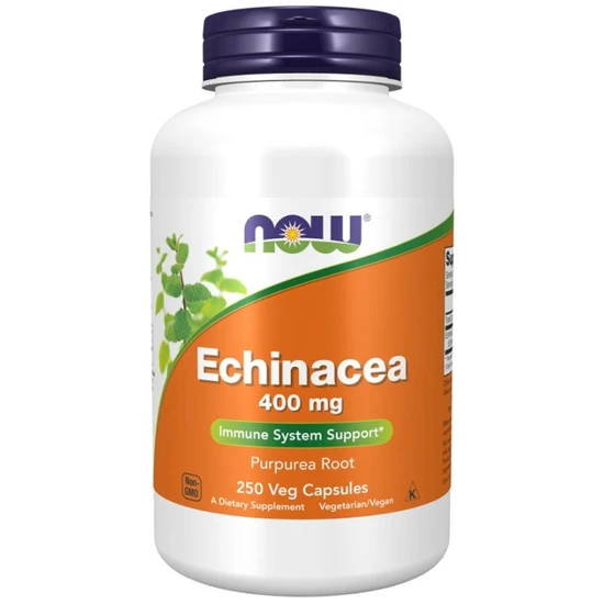 NOW Foods Echinacea 400mg Capsules 250 Capsules