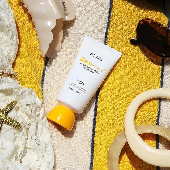 ANUA Zero-Cast Moisturising Finish Sunscreen SPF 50+ 50ml