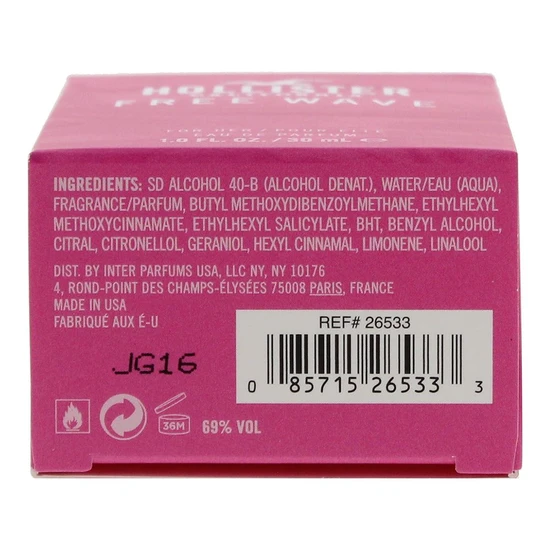 Hollister Free Wave For Her Eau De Parfum 30ml