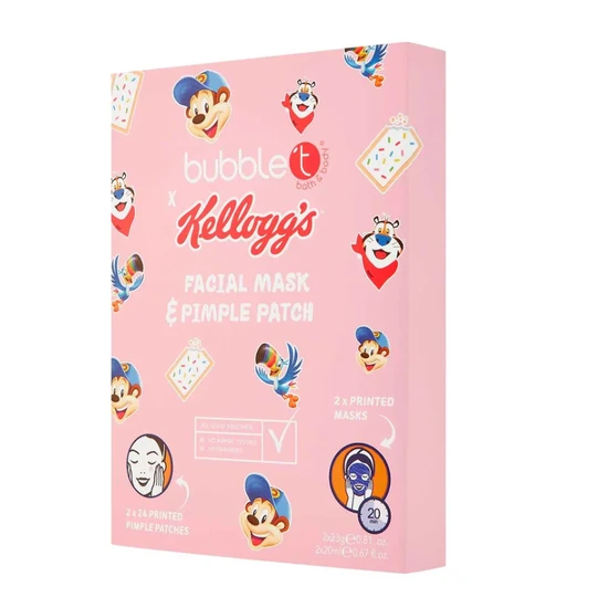Bubble T Kellogg's Facial Mask & Pimple Patches