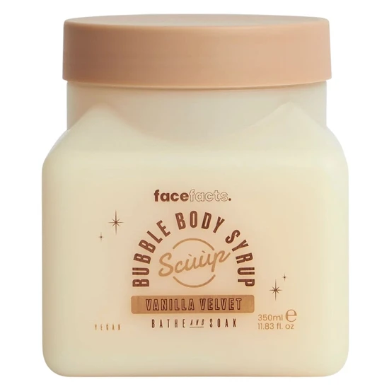 Face Facts Scuup Vanilla Velvet Bubble Body Syrup 350ml