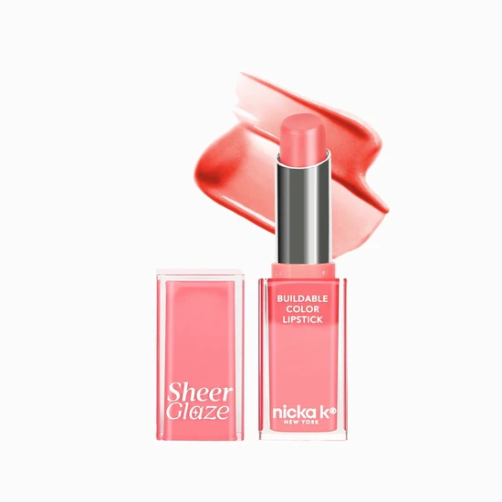 NICKA K NEWYORK Sheer Glaze Buildable Colour Lipstick 01