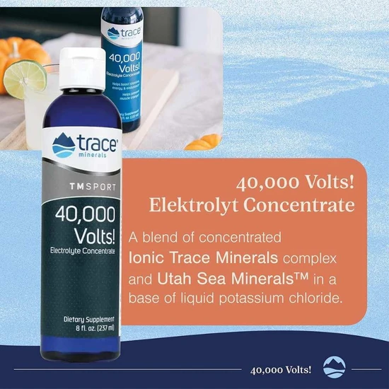 Trace Minerals 40, 000 Volts Electrolyte Concentrate 237ml