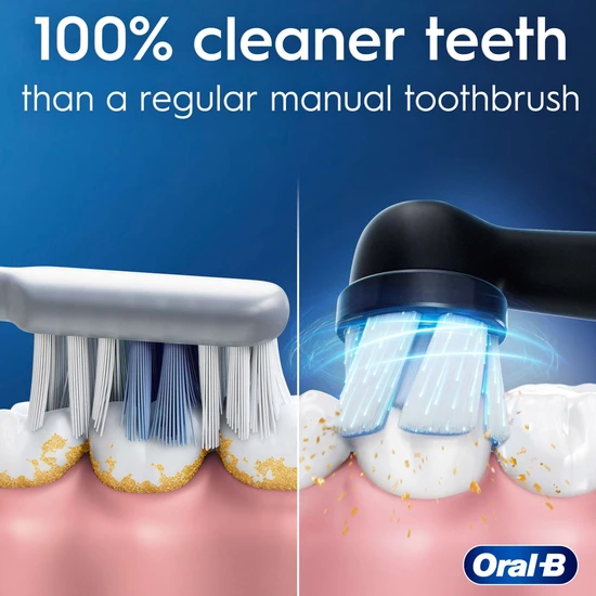 Oral B iO 2 Night Black Electric Toothbrush + Travel Case