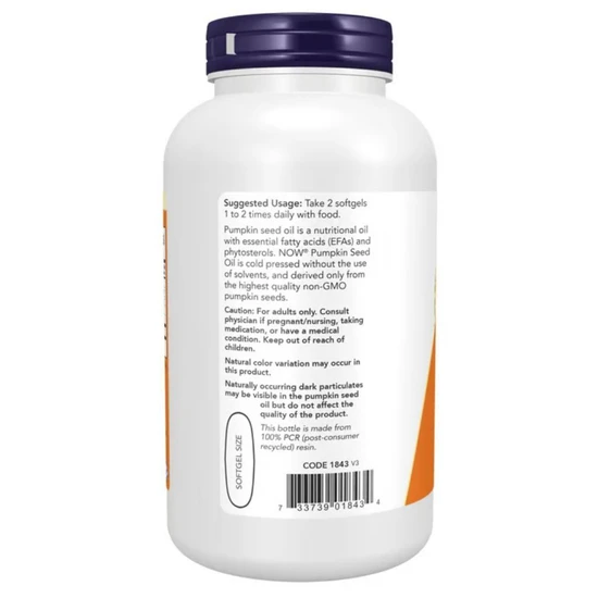 NOW Foods Pumpkin Seed Oil 1000mg 200 Softgels