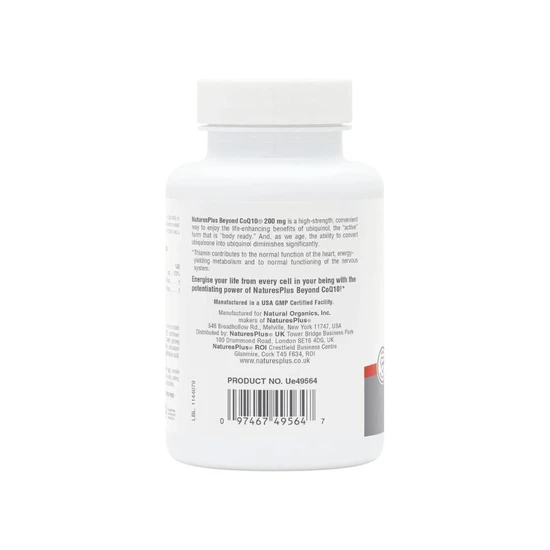 Nature's Plus Beyond COQ-10 200mg Ubiquinol 30 Softgels
