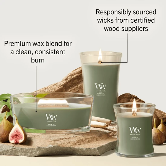 WoodWick Verdant Fig Large Hourglass Candle