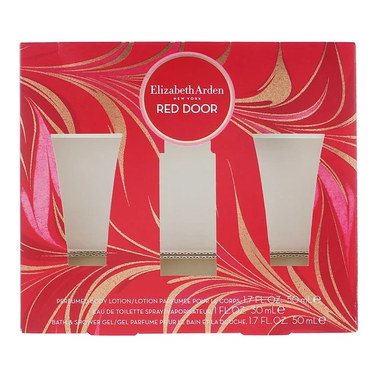 Elizabeth Arden Red Door Eau De Toilette 30ml Spray + 50ml Body Lotion + 50ml Shower Gel
