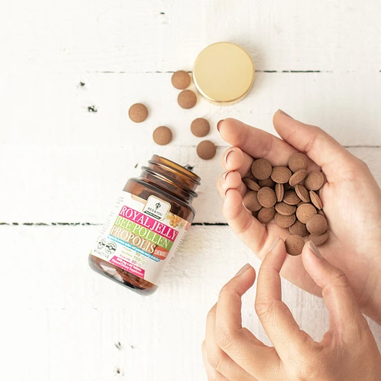 BEE&YOU Royal Jelly Propolis Bee Pollen Chewable Tablets 30g