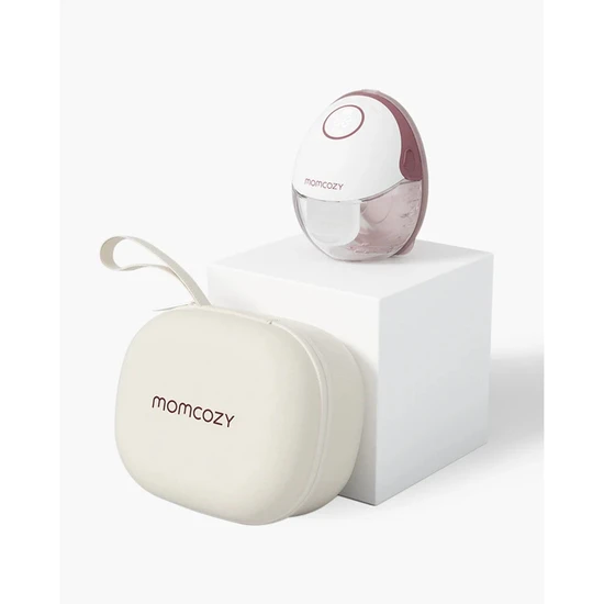 MomCozy M6 Mobile Style Hands-Free Single Breast Pump Cozy Red
