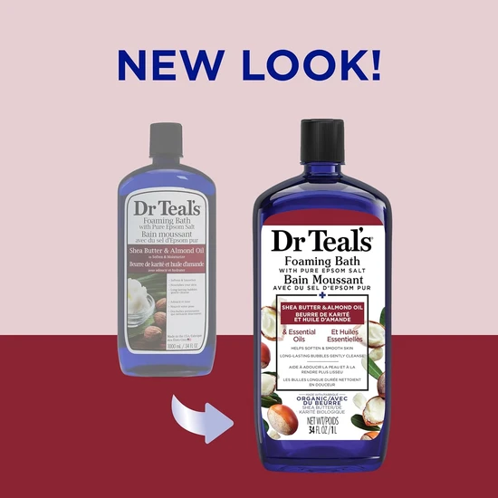 Dr Teal's Shea Butter & Almond Oil Foaming Bath 1000ml