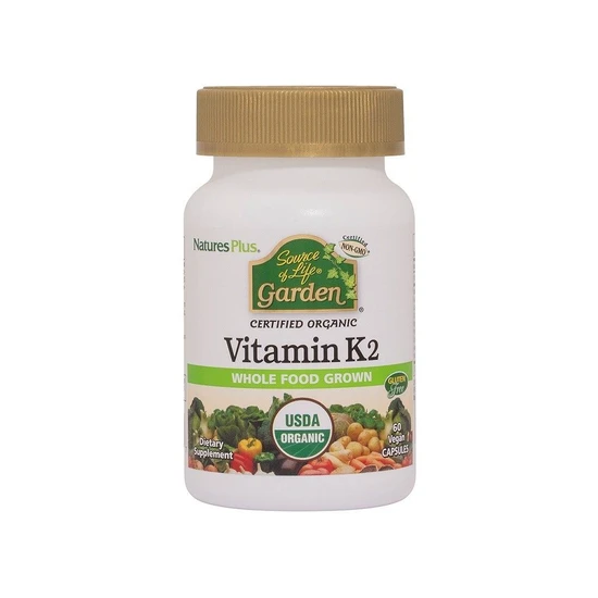Nature's Plus Source Of Life Garden Organic Vitamin K2 120mcg Vegicaps 60 Vegicaps