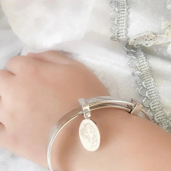 Disney Disney's FROZEN 2 Kids Elsa Expandable Bangle White Gold Plated