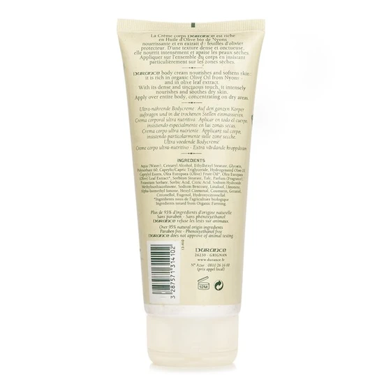 Durance Super Nourishing Body Cream With Olive Leaf Extract 200ml