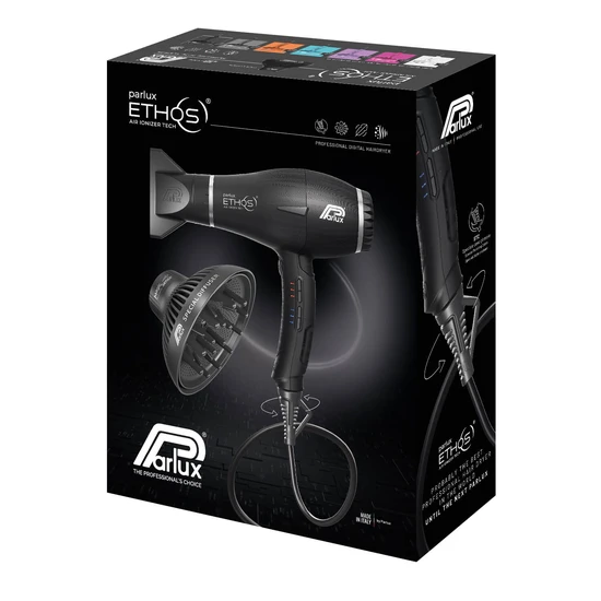 Parlux Ethos Digital Air Ioniser Hair Dryer Black